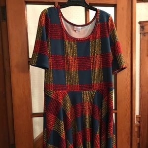 LuLaRoe Nicole Dress 3x